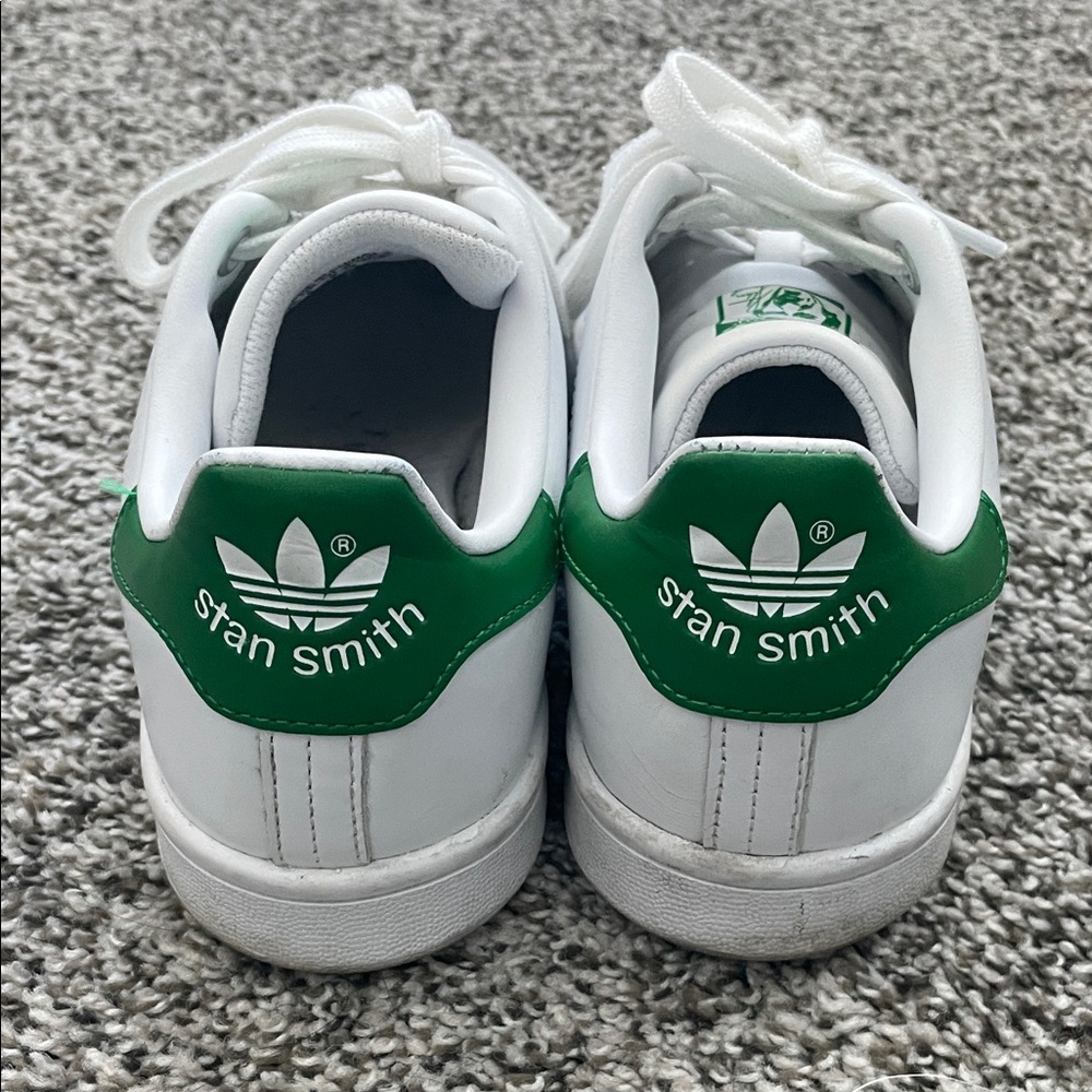 Adidas Stan Smith Classic White and Green Shoes Size 5.5 - Picture 3 of 5